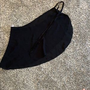 black ballet wrap skirt